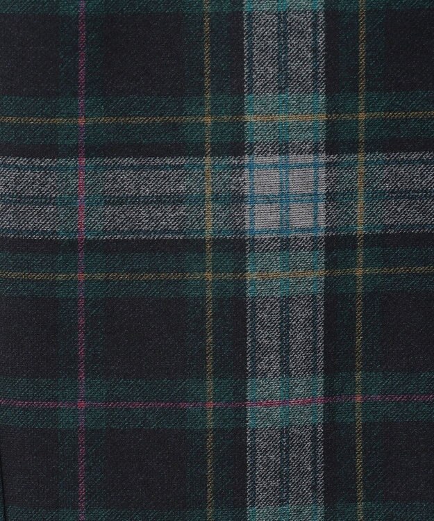 23区GOLF 【WOMEN】チェック柄裏起毛パンツ ダークグリーン系3