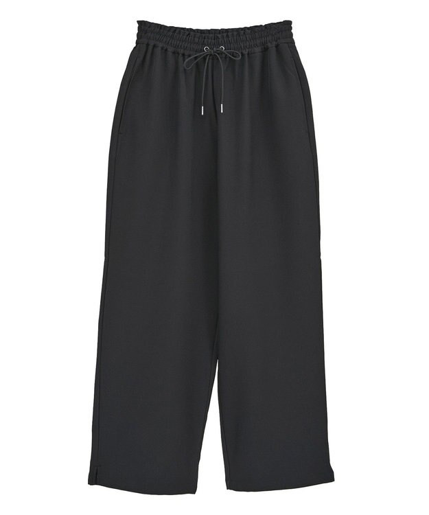 earth music&ecology リラックスワイドパンツ Black