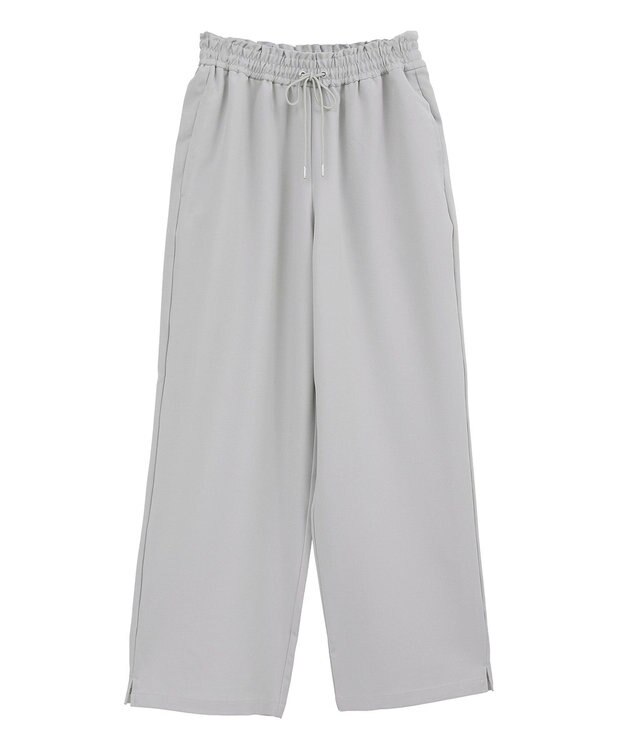 earth music&ecology リラックスワイドパンツ Gray Beige
