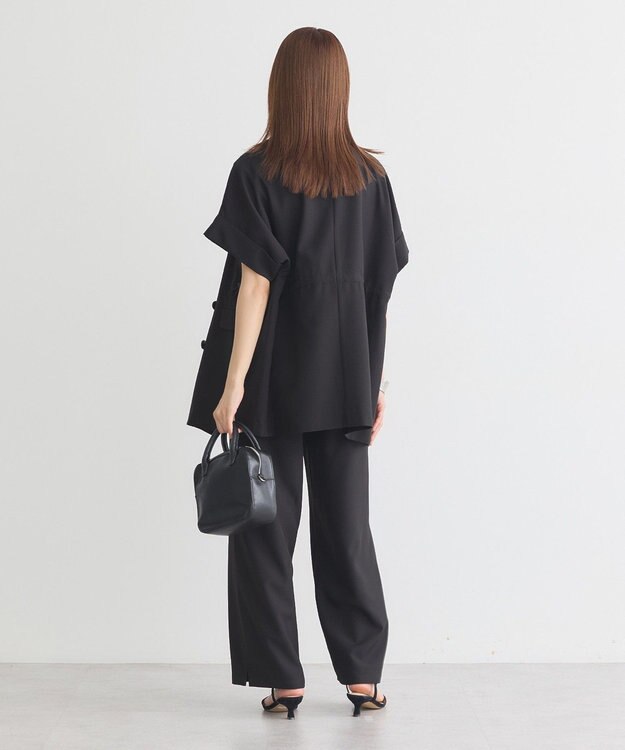 earth music&ecology リラックスワイドパンツ Black