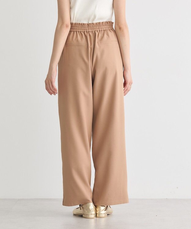 earth music&ecology リラックスワイドパンツ Camel