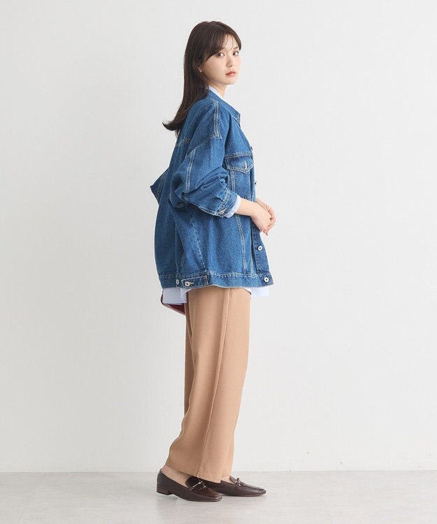 earth music&ecology リラックスワイドパンツ Camel