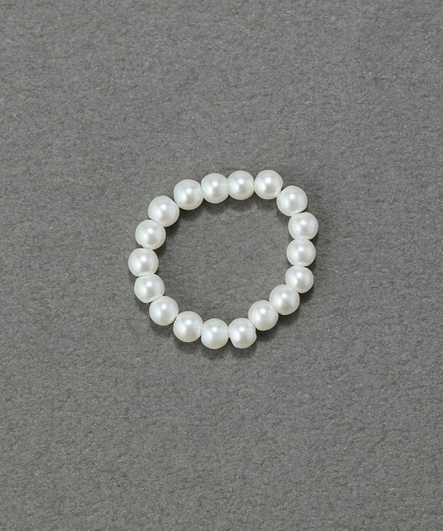 Phoebe 【伸びるリング】バブルフィットリング　パール3mm ホワイト