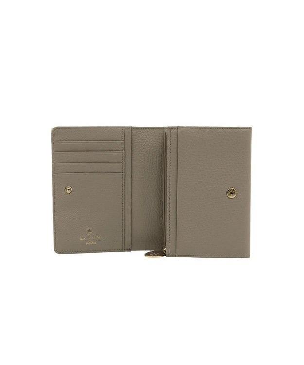 LANVIN en Bleu メラニー 二つ折り中Lファスナー財布 グレージュ