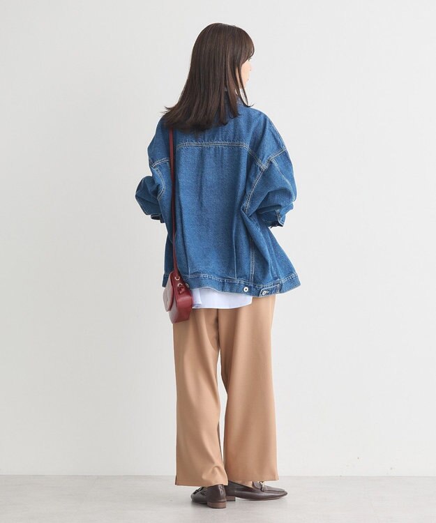 earth music&ecology リラックスワイドパンツ Camel