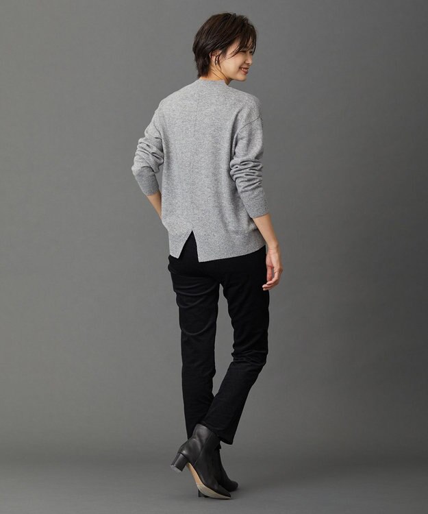 J.PRESS LADIES L 【洗える・WEB限定カラーあり】CASHMERE BLEND Vネック ニット ライトグレー系