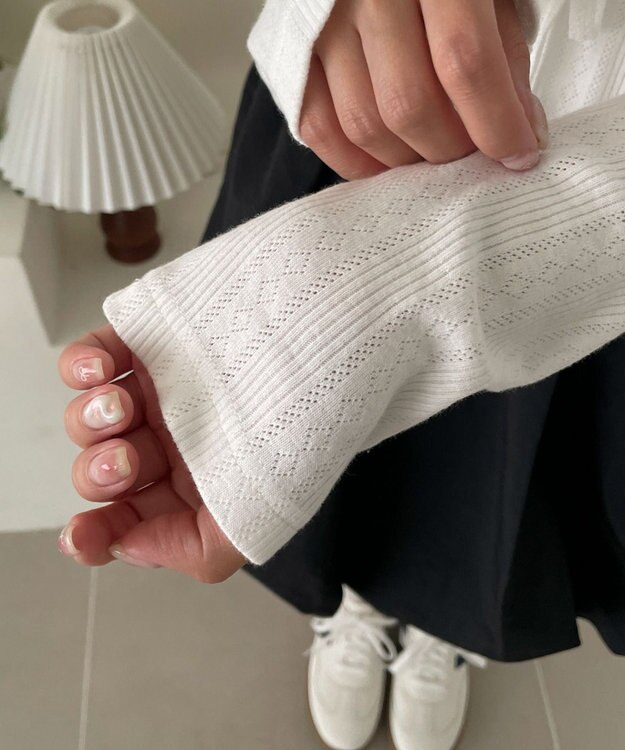 WEGO キャミセットリボンカーディガン オフホワイト