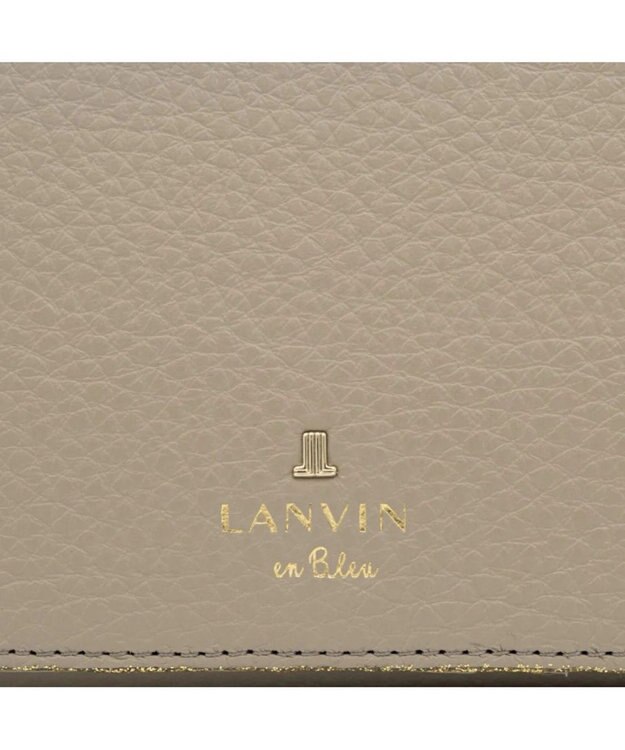 LANVIN en Bleu メラニー 二つ折り中Lファスナー財布 グレージュ