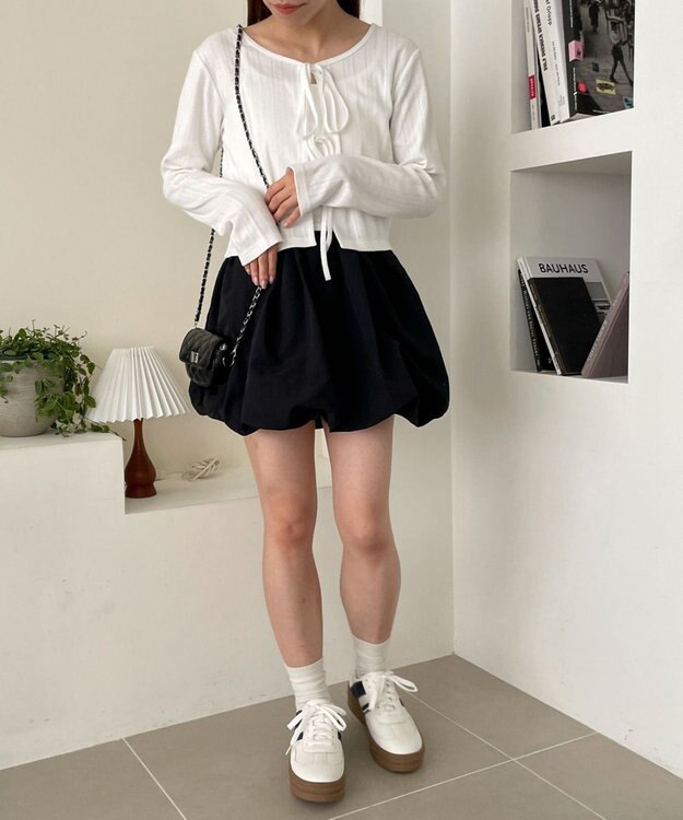 WEGO キャミセットリボンカーディガン オフホワイト