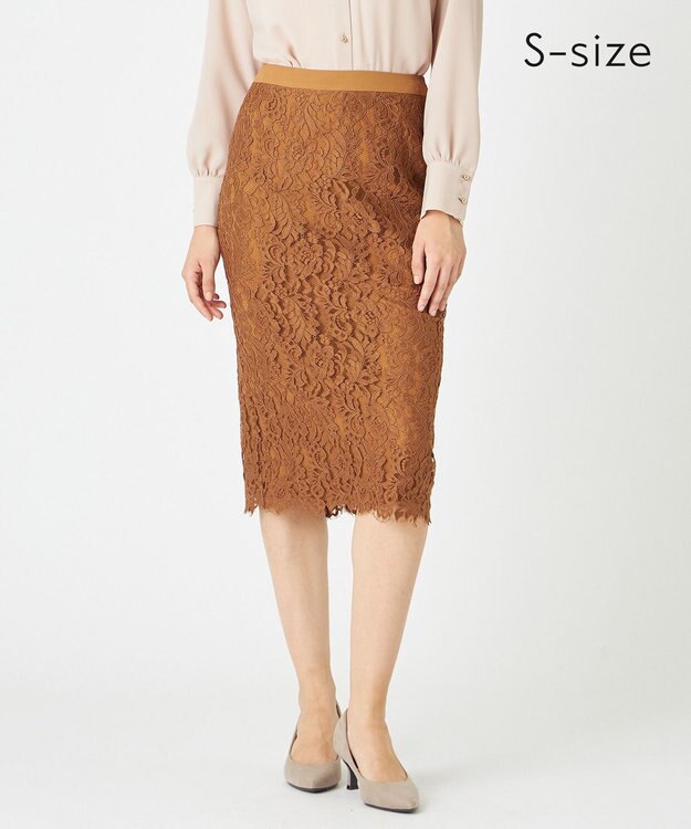 BEIGE， 【S-size】CAMELLIA / Iラインスカート Camel