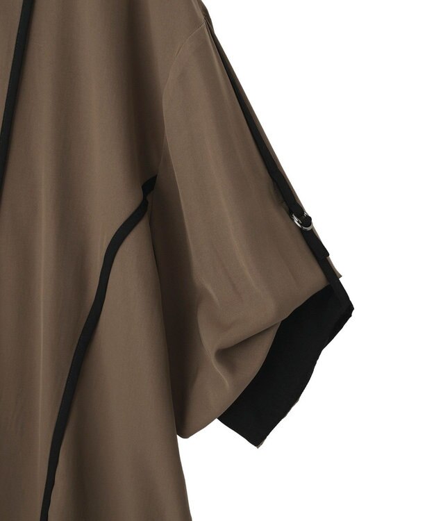 YECCA VECCA ストリングデザインシャツ Khaki