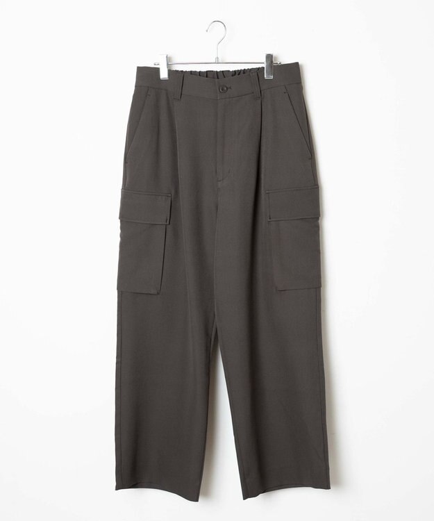 WEGO トロミ　ルーズカーゴスラックス ブラウン