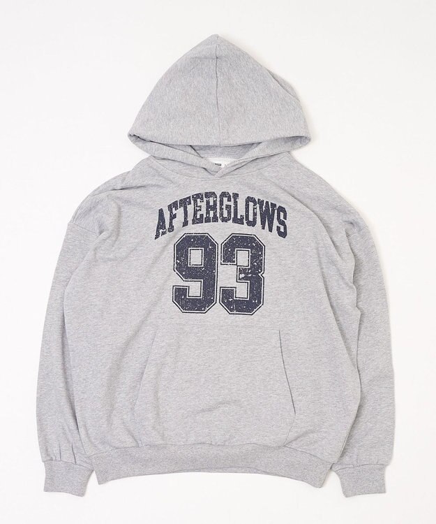 WEGO グラフィックプルパーカー 杢グレー