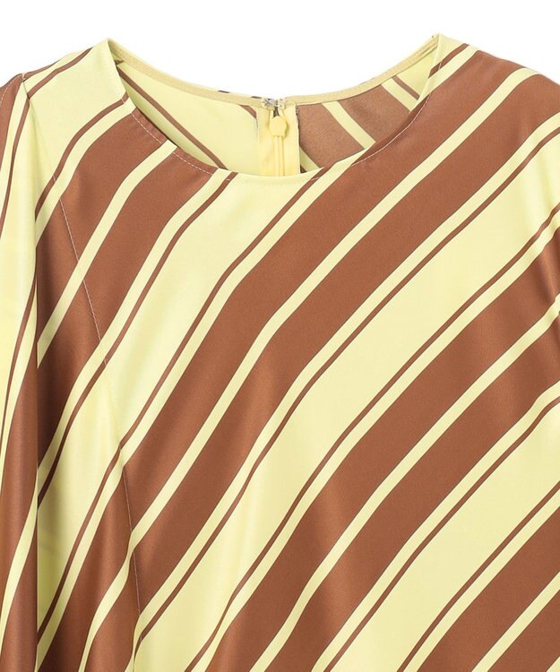 BEIGE， 【洗える】GUILLABERT / ノースリーブドレス Lime×Camel