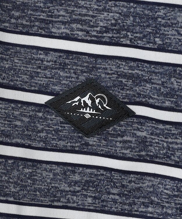 JOSEPH ABBOUD MOUNTAIN クールスキンボーダー Ｔシャツ ネイビー系2