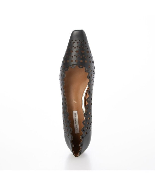 MODE ET JACOMO <MODE ET JACOMO>レーザーカットパンプス ブラック