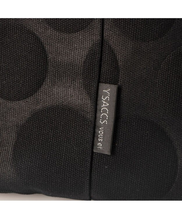 Y'SACCS 【Y’SACCS vous et】 キャンバスドットエンボストート Mサイズ ブラック