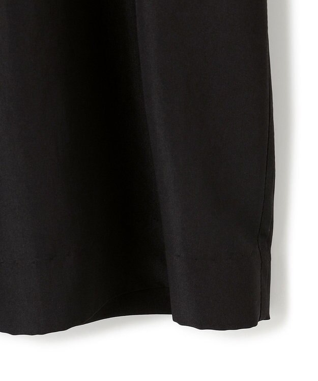 ICB 【接触冷感・UVケア・速乾・洗える】シルクエステルタフタ ブラウスジャケット ブラック系