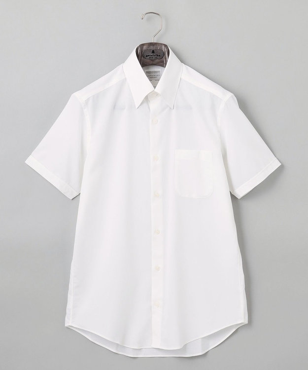 GOTAIRIKU 春夏向け【形態安定】SUMMERPREMIUMPLEATS_スナップダウンカラー 半袖ドレスシャツ(26年モデル) ホワイト系