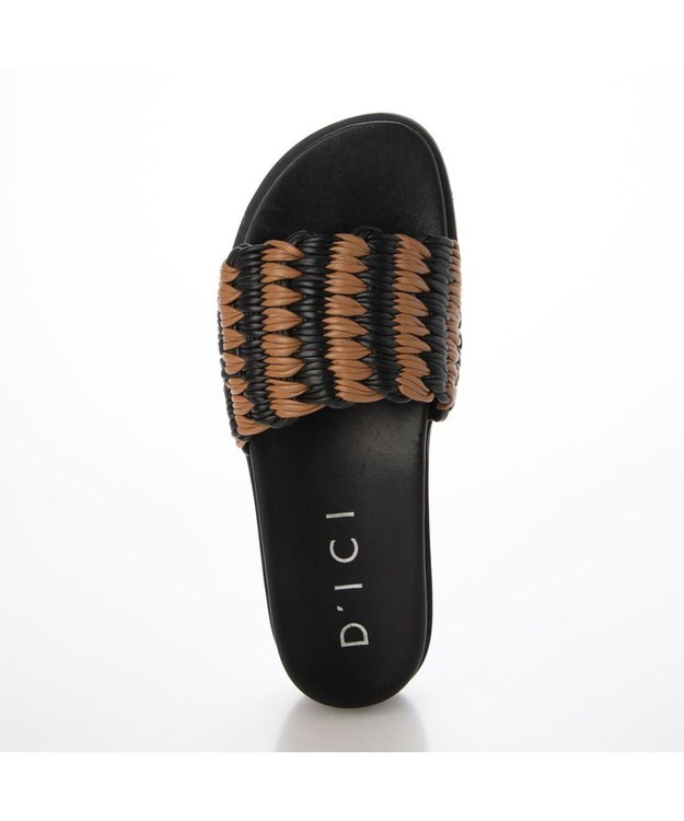 MODE ET JACOMO <D'ICI>メッシュミュールサンダル ブラウンミックス