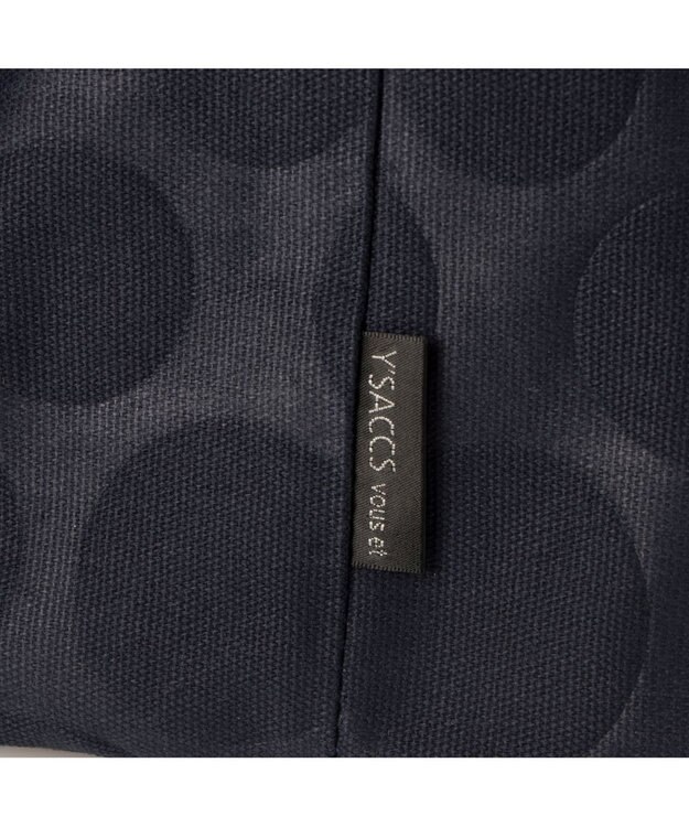 Y'SACCS 【Y’SACCS vous et】 キャンバスドットエンボストート Mサイズ ネイビー