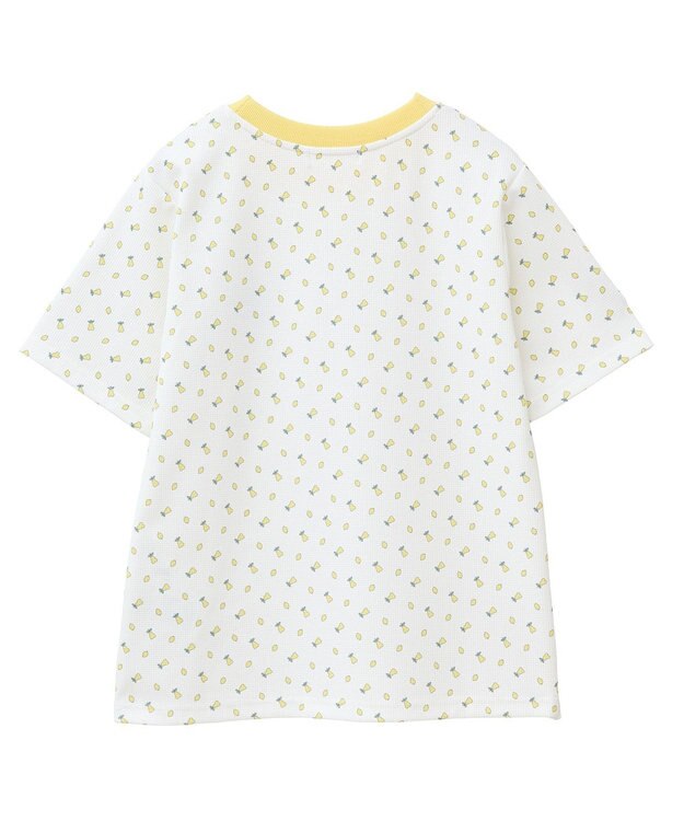 Green Parks ｍｉｆｆｙ／フルーツプリントワッフルＴシャツ Yellow