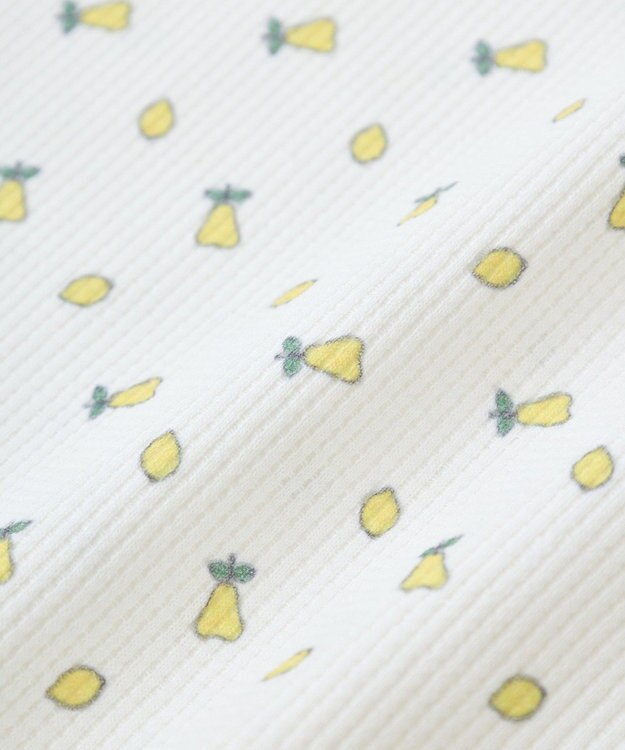 Green Parks ｍｉｆｆｙ／フルーツプリントワッフルＴシャツ Yellow