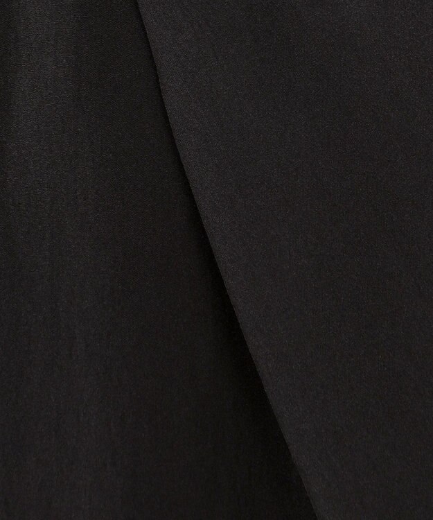 ICB 【接触冷感・UVケア・速乾・洗える】シルクエステルタフタ ブラウスジャケット ブラック系