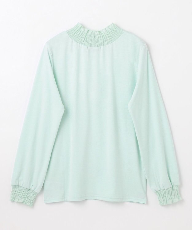 ANY 【洗濯機可】シャーリングデザインプルオーバー サックス