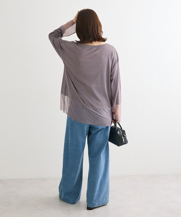 Green Parks シアーチュールドッキングプルオーバー Gray