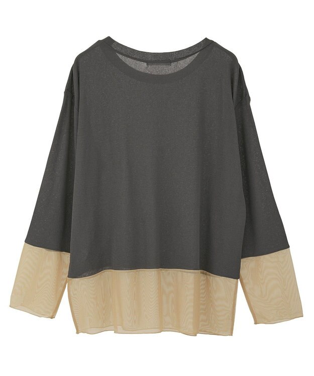 Green Parks シアーチュールドッキングプルオーバー Dark Gray