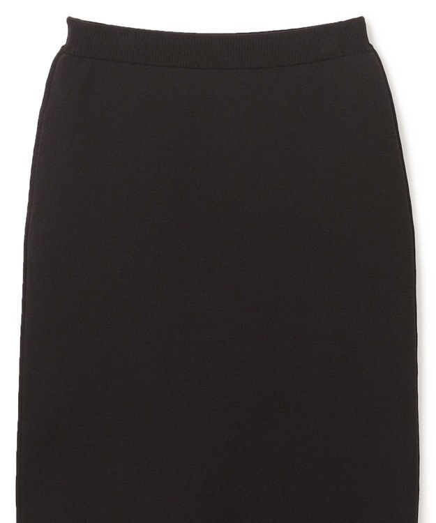 UNFILO ミラノリブニットスカート ブラック