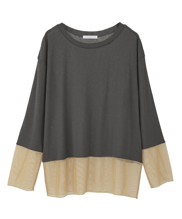 Green Parks シアーチュールドッキングプルオーバー Dark Gray