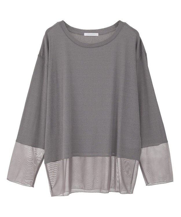 Green Parks シアーチュールドッキングプルオーバー Gray