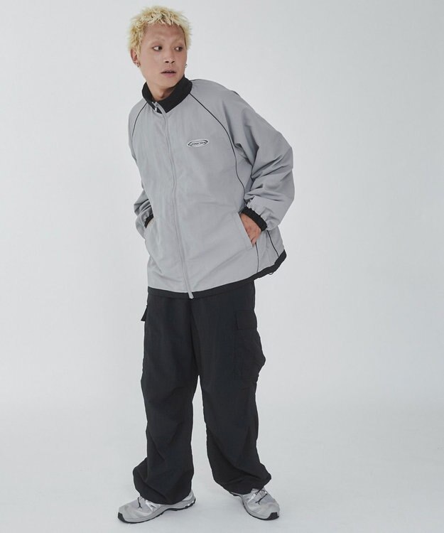 WEGO バルーンナイロンブルゾン グレー