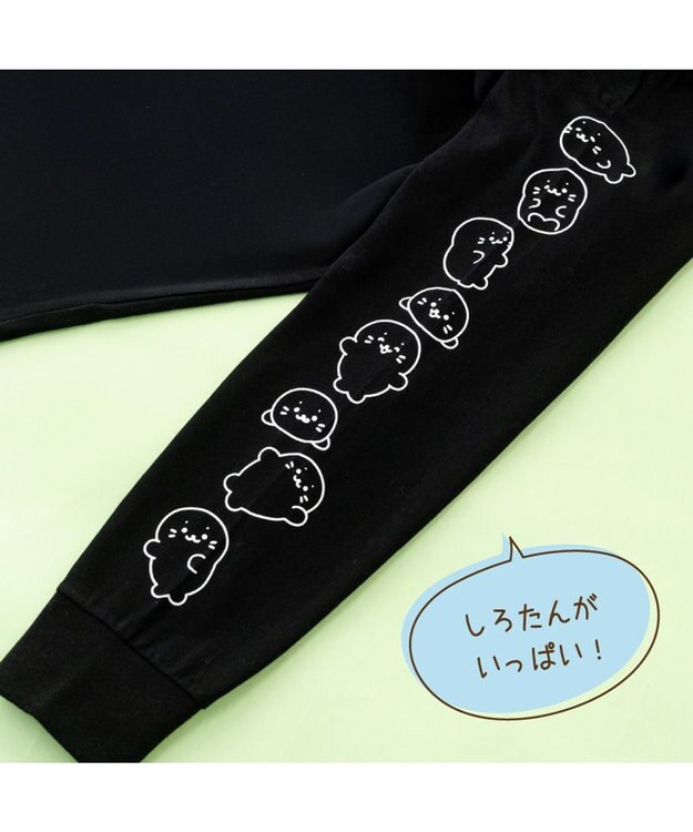 Mother garden しろたん 長袖 Ｔシャツ 《しろたん探せ》ユニセックス ブラック