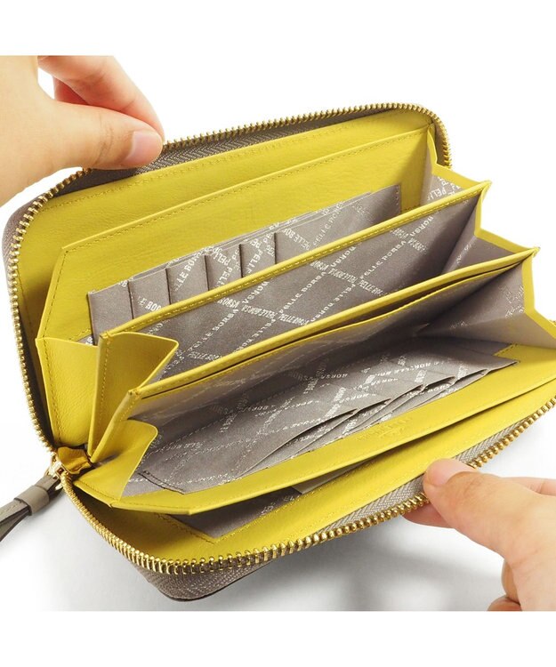 PELLE BORSA コンパクトラウンド長財布 Playful Goods プレイフルグッズ 4864 トープ