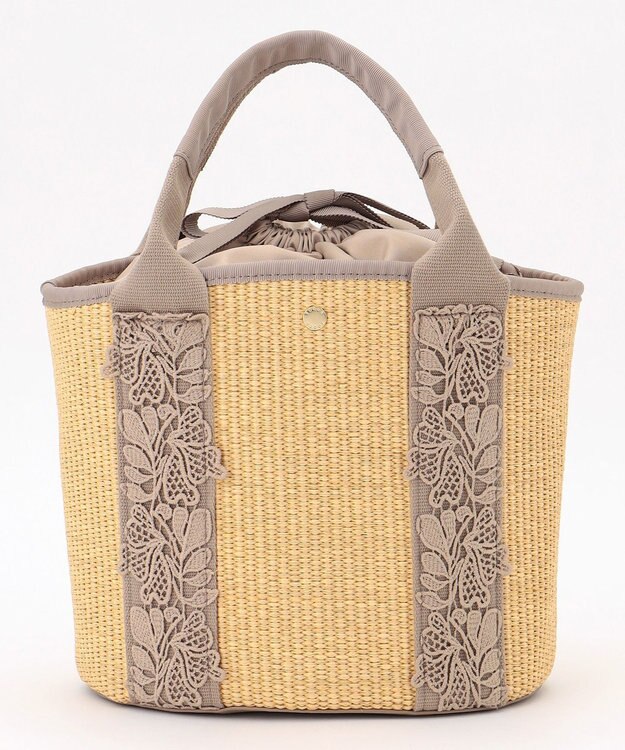 TOCCA TOUCH of LACE BASKET かごバッグ ベージュ系