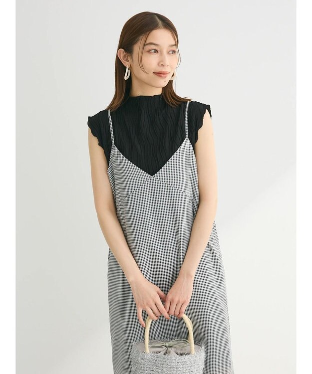 Green Parks ・Ｐｅｔｉｔ　Ｆｌｅｕｒ　ウェーブメロープルオーバー Black