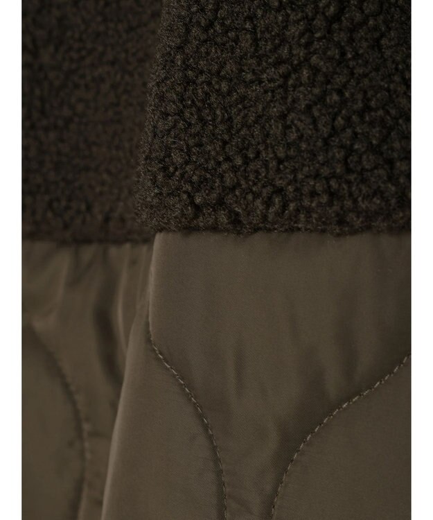 CRAFT STANDARD BOUTIQUE ボア＆キルティングスタンドコート Khaki