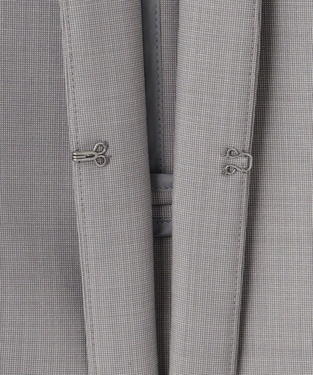 J.PRESS LADIES L 【セットアップ対応】BAHARIYE2 ノーカラー ジャケット ライトグレー系