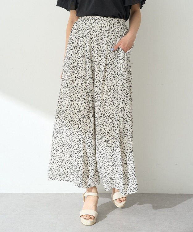 earth music&ecology 選べる丈アソートスカーチョ Flower