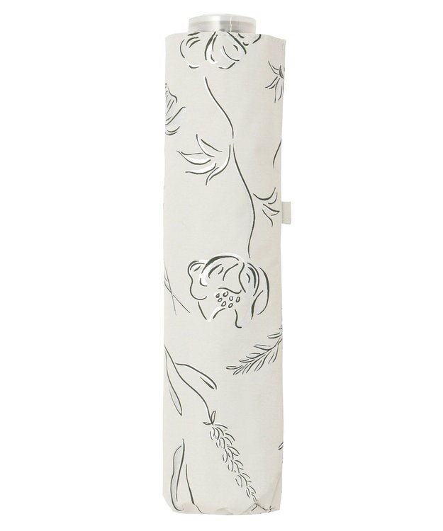 MOONBAT Fuwacool(フワクール) フワクールホワイト 晴雨兼用日傘 折りたたみ傘 シャイニープランツ 軽量 一級遮光／遮熱／UV オフホワイト