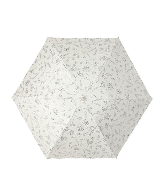 MOONBAT Fuwacool(フワクール) フワクールホワイト 晴雨兼用日傘 折りたたみ傘 シャイニープランツ 軽量 一級遮光／遮熱／UV オフホワイト