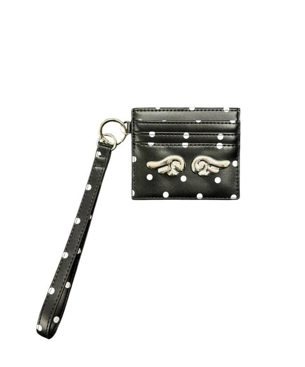 WEGO エンジェルウィングドットカードケース ブラック