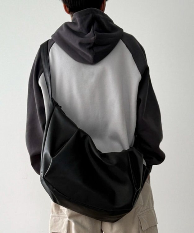 WEGO 【ユニセックス着用ITEM】タックポケットBIGショルダー ブラック