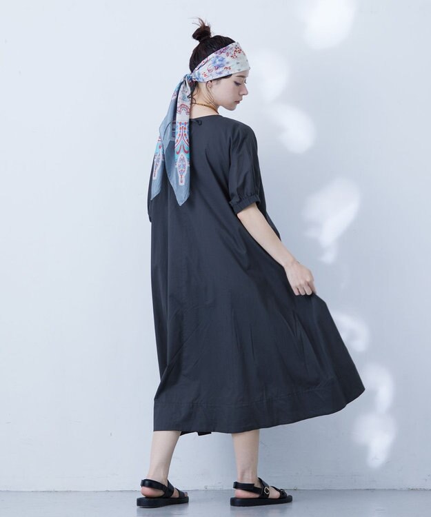 J.PRESS YORK STREET 【WOMEN】ドルマンワンピース ネイビー系