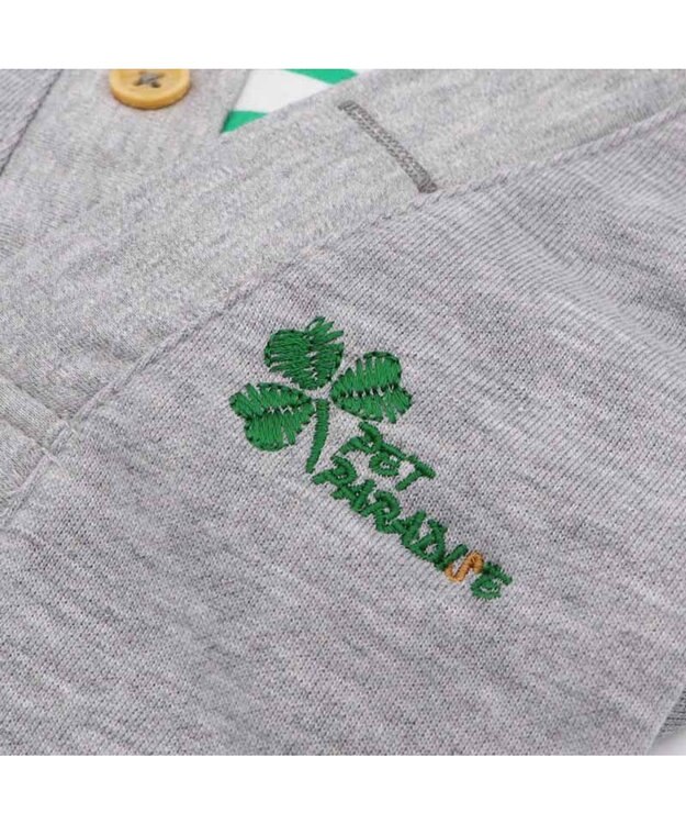 PET PARADISE ペットパラダイス カーディガン風 トレーナー 小型犬 グレー