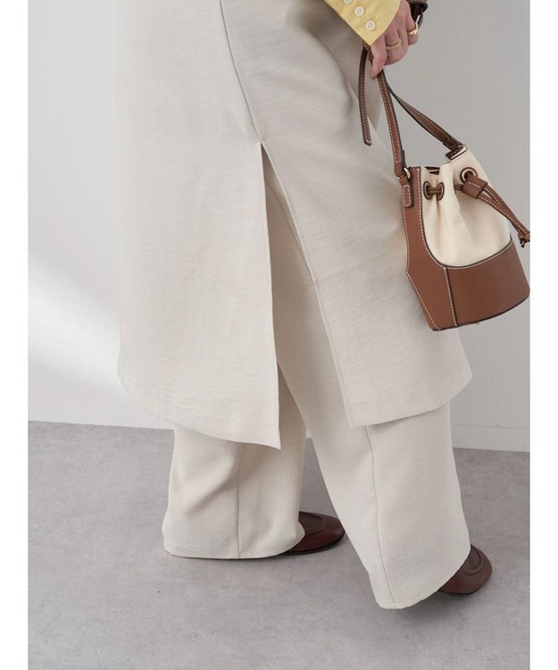 earth music&ecology ロングジレ Beige