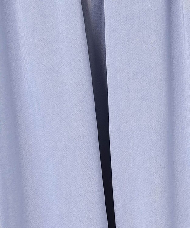 自由区 【ウエストゴム・長さ調整可・洗える・XSサイズあり】ビンテージサテン ガウチョパンツ ダルブルー系